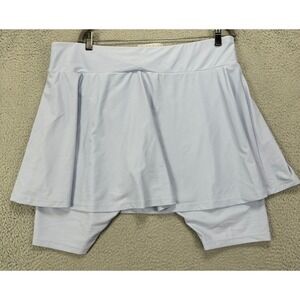 Modli Skort Womens 2X Plus Light Blue Midi Swimwear Skirt Nylon Blend Ladies NEW